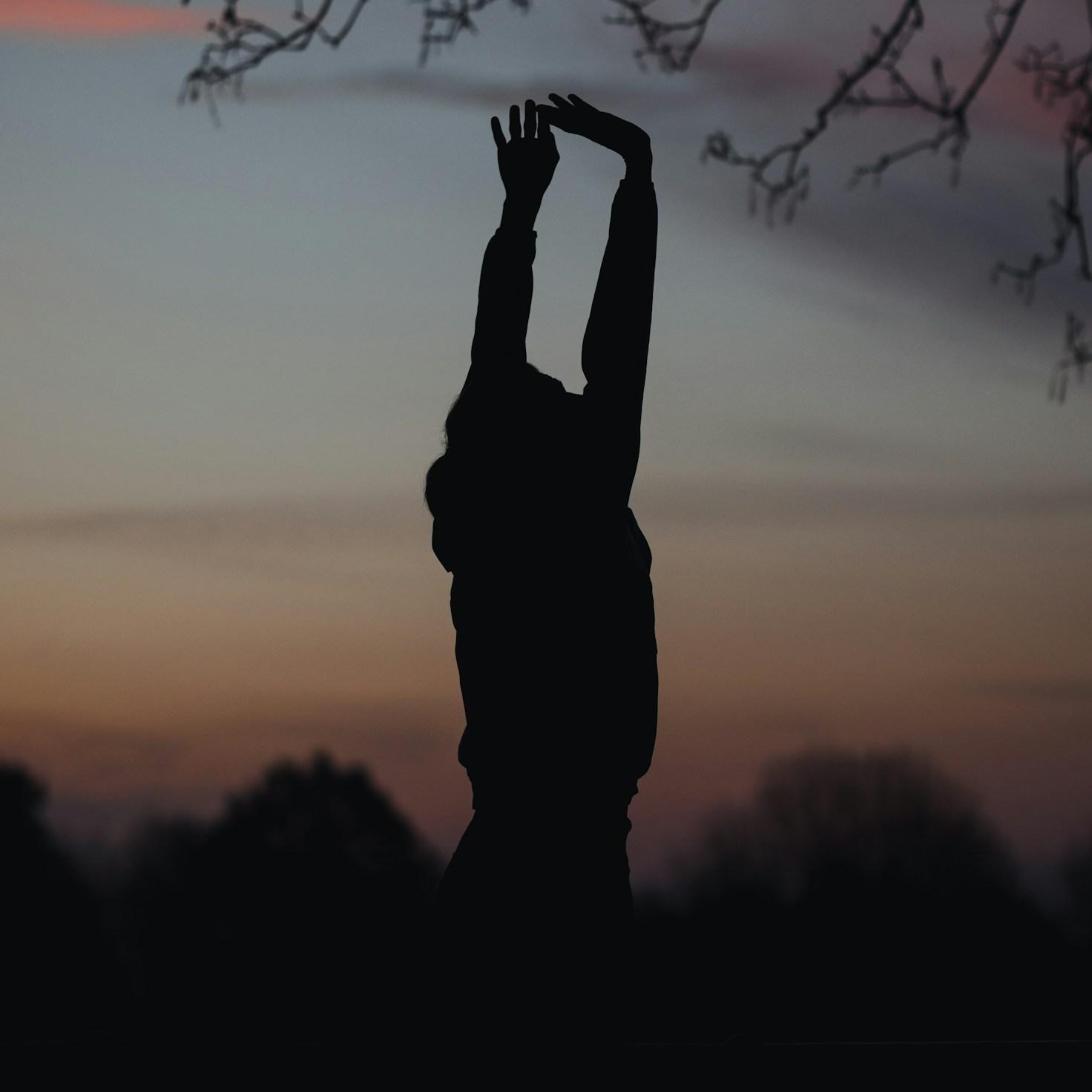 Meditation practice space with cushions arranged in circle